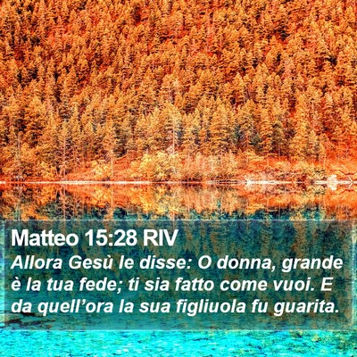 Matteo 15:28 RIV Bible Verse Image