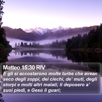 Matteo 15:30 RIV Bible Verse Image