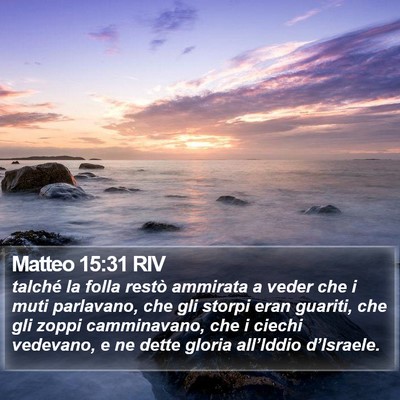 Matteo 15:31 RIV Bible Verse Image