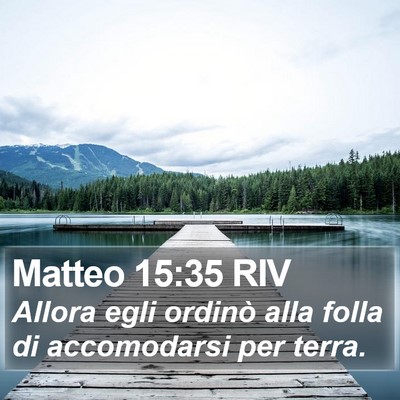 Matteo 15:35 RIV Bible Verse Image