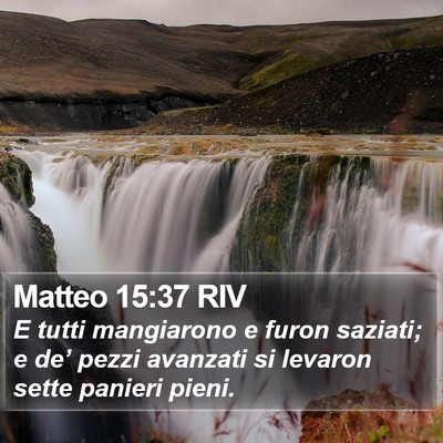 Matteo 15:37 RIV Bible Verse Image