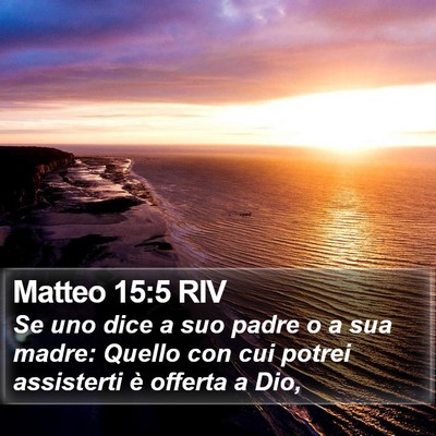 Matteo 15:5 RIV Bible Verse Image