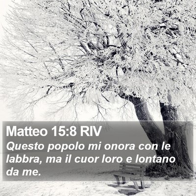 Matteo 15:8 RIV Bible Verse Image