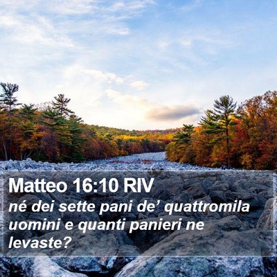 Matteo 16:10 RIV Bible Verse Image