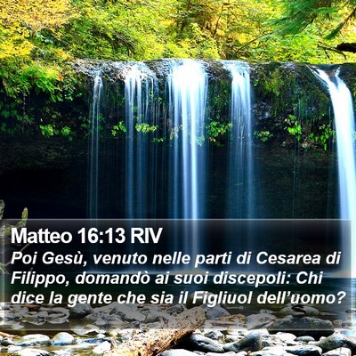 Matteo 16:13 RIV Bible Verse Image