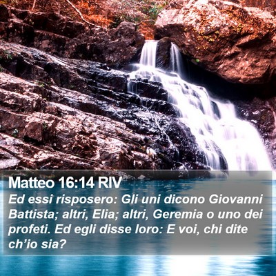 Matteo 16:14 RIV Bible Verse Image