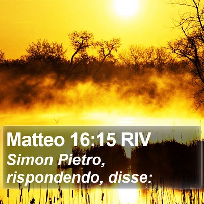 Matteo 16:15 RIV Bible Verse Image