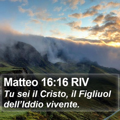 Matteo 16:16 RIV Bible Verse Image
