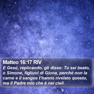 Matteo 16:17 RIV Bible Verse Image