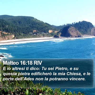 Matteo 16:18 RIV Bible Verse Image