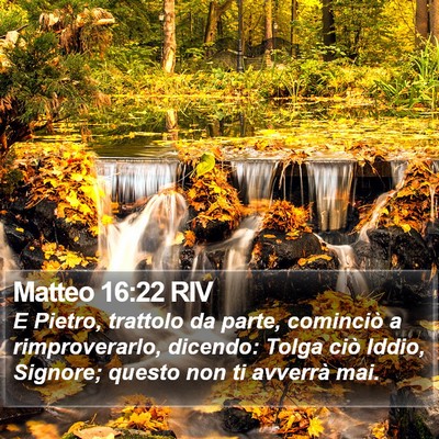 Matteo 16:22 RIV Bible Verse Image