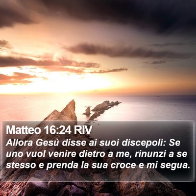 Matteo 16:24 RIV Bible Verse Image