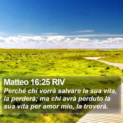 Matteo 16:25 RIV Bible Verse Image