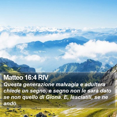 Matteo 16:4 RIV Bible Verse Image