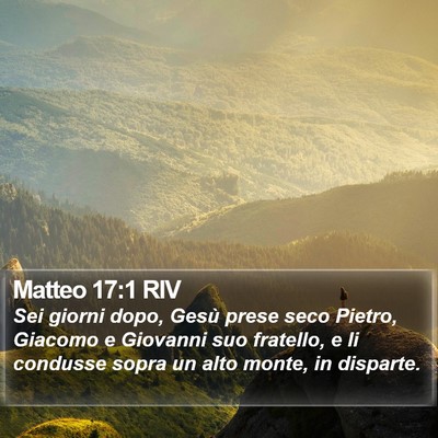 Matteo 17:1 RIV Bible Verse Image