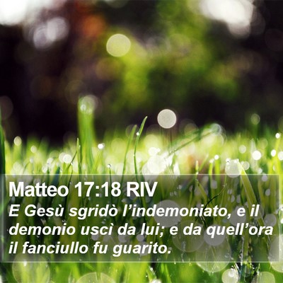 Matteo 17:18 RIV Bible Verse Image