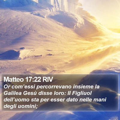 Matteo 17:22 RIV Bible Verse Image