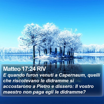 Matteo 17:24 RIV Bible Verse Image
