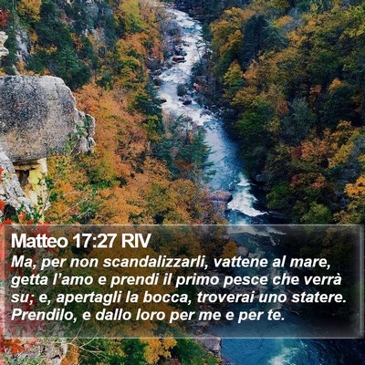 Matteo 17:27 RIV Bible Verse Image