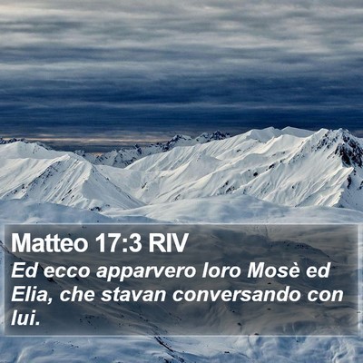 Matteo 17:3 RIV Bible Verse Image