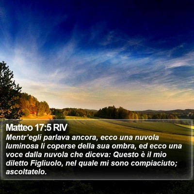 Matteo 17:5 RIV Bible Verse Image
