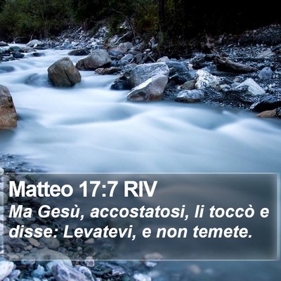 Matteo 17:7 RIV Bible Verse Image