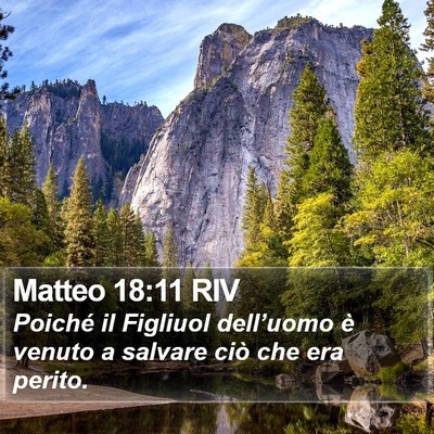 Matteo 18:11 RIV Bible Verse Image