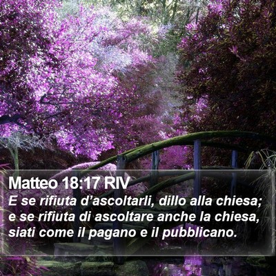 Matteo 18:17 RIV Bible Verse Image