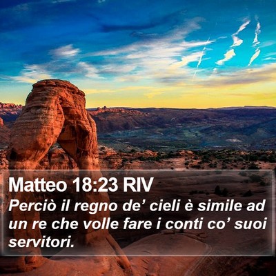 Matteo 18:23 RIV Bible Verse Image