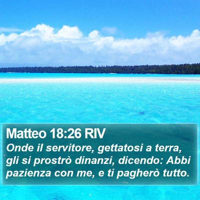 Matteo 18:26 RIV Bible Verse Image