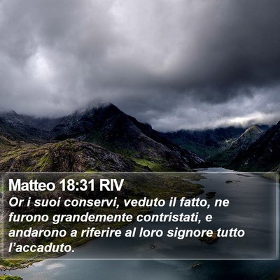 Matteo 18:31 RIV Bible Verse Image