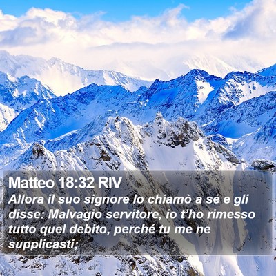 Matteo 18:32 RIV Bible Verse Image