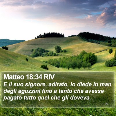 Matteo 18:34 RIV Bible Verse Image