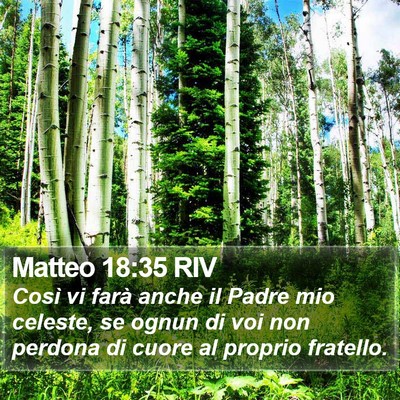 Matteo 18:35 RIV Bible Verse Image