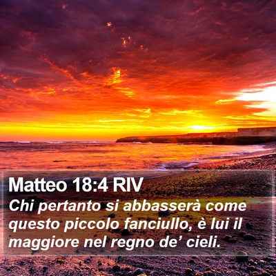 Matteo 18:4 RIV Bible Verse Image