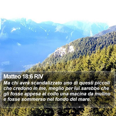 Matteo 18:6 RIV Bible Verse Image