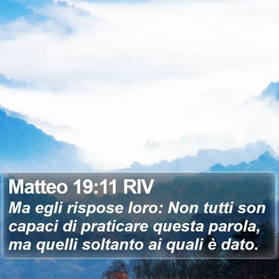 Matteo 19:11 RIV Bible Verse Image