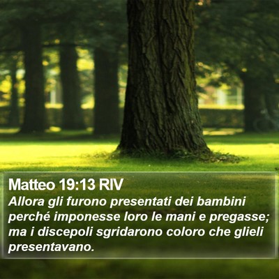 Matteo 19:13 RIV Bible Verse Image