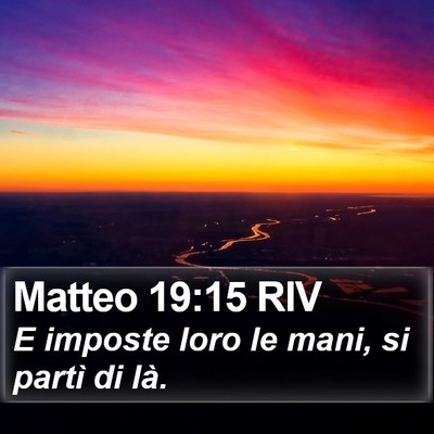 Matteo 19:15 RIV Bible Verse Image