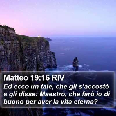 Matteo 19:16 RIV Bible Verse Image