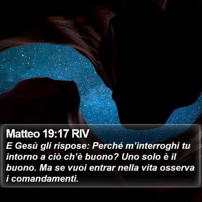 Matteo 19:17 RIV Bible Verse Image