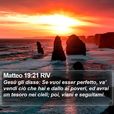 Matteo 19:21 RIV Bible Verse Image