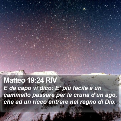 Matteo 19:24 RIV Bible Verse Image