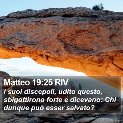 Matteo 19:25 RIV Bible Verse Image