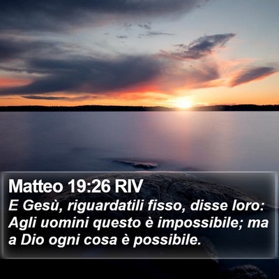 Matteo 19:26 RIV Bible Verse Image