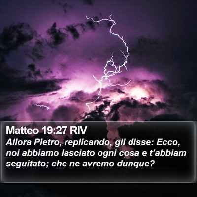 Matteo 19:27 RIV Bible Verse Image