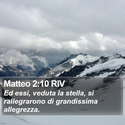 Matteo 2:10 RIV Bible Verse Image