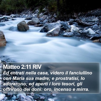 Matteo 2:11 RIV Bible Verse Image
