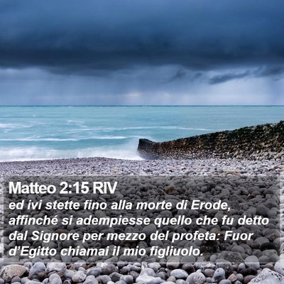 Matteo 2:15 RIV Bible Verse Image