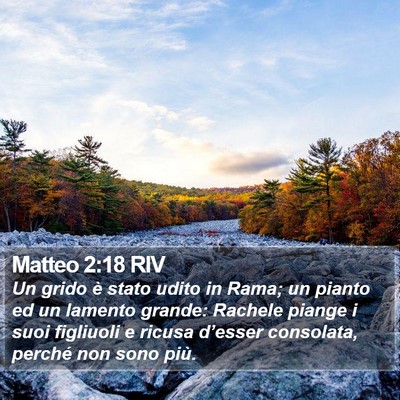 Matteo 2:18 RIV Bible Verse Image